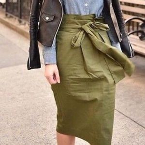 Jcrew Black Paperbag Skirt